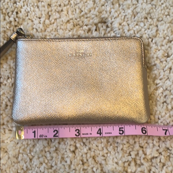 COACH Small Gold wristlet! - Picture 3 of 6